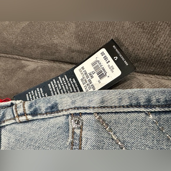 NWT True Religion Rhinstone Denim Skirt - Picture 6 of 11